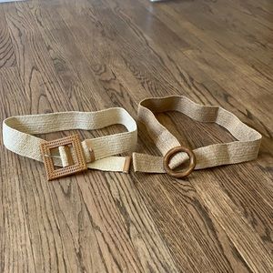 Woven Elastic Belt Pair- NWOT